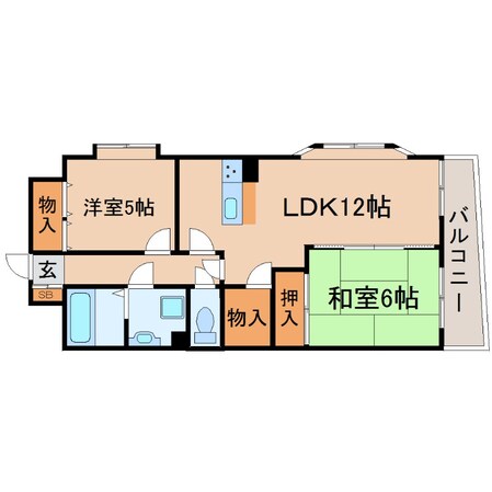 武庫之荘駅 徒歩15分 3階の物件間取画像